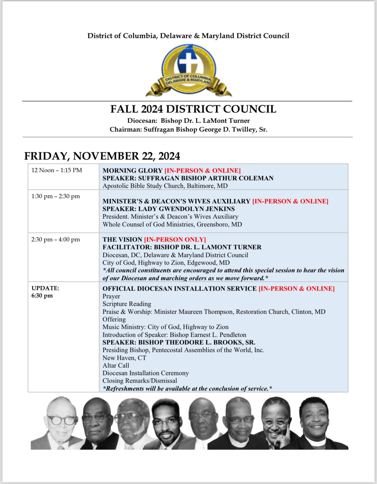 Fall Council Program